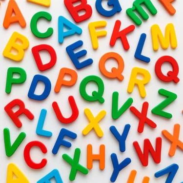 Imagem de Alfabeto Magnético Infantil 26 Letras Maiucsculas Imã Educativo - Novo