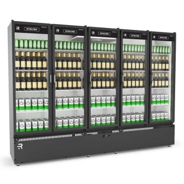Imagem de Auto Serviço Vanguard Extra Frio 5 Portas Vidro Aquecido Preto/Branco ASVEF5P 220V - Re...