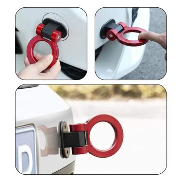 Imagem de Engate Reboque Esportivo Tow Hook Universal Vermelho Carro