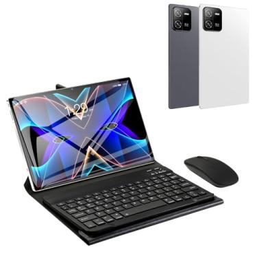 Imagem de Tablet Android 13, 10.1" Tablet, 512GB ROM+12GB RAM, 1920x1200 IPS Tela, Câmera Traseira 32MP, Câmera frontal de 16MP, Bateria de 8000mAh, WiFi, Octa-Core, Versão WiFi (Prata)