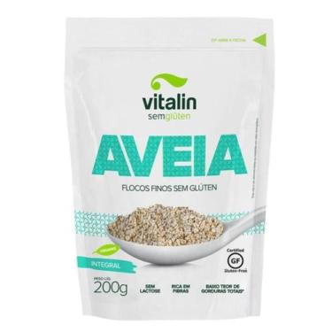 Imagem de Aveia Flocos Finos Integral Vitalin 200g - Grãos e Sementes