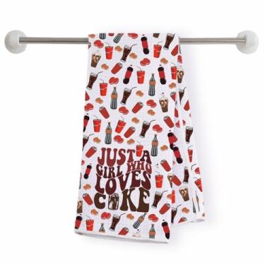 Imagem de Toalha de cozinha efervescente bebida refrigerante decoração de cozinha presente viagem de verão bebedor efervescente amante toalha de chá presente de inauguração de casa (LOVECO-KT)