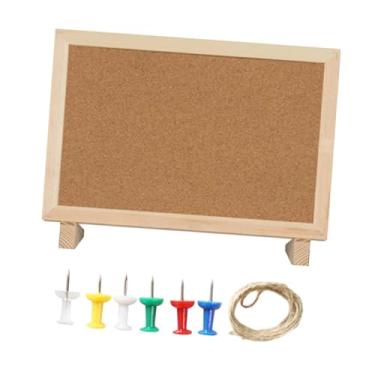 Imagem de Generic Quadro de cortiça para pendurar, quadro de avisos, cronogramas de planejamento, exibição de fotos, quadros de visão montados na parede para decoração, 30cmx20cm