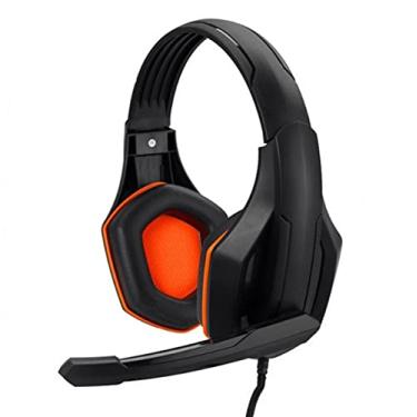Imagem de Fone de ouvido profissional para jogos, super graves circum-auriculares para jogos com microfone giratório de 120° 3D estéreo com fio, adequado para Xbox PC Ps4 (VERMELHO)