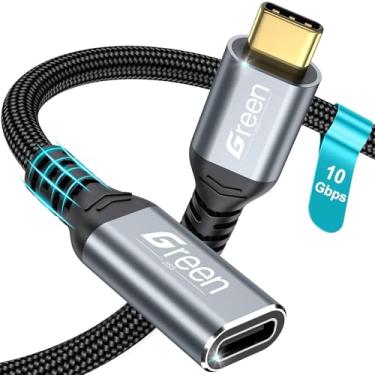 Imagem de Cabo de extensão USB C, extensor USB 3.2 de transferência rápida USB tipo C de 100 W, carregamento compatível com iPhone 16 15 Pixel PSVR2/USB C Hub/MacBook Air M2 Pro/iPad/XPS Surface Book Charger e