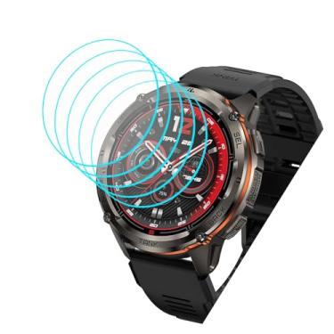 Imagem de Futanwei Protetor de tela para relógio inteligente KOSPET Tank T3 Ultra 2 de 1,4 polegadas [pacote com 5] filme de vidro temperado [dureza 9H] [antiarranhões] [livre de bolhas] compatível com