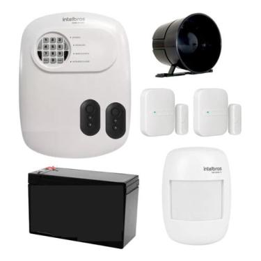 Imagem de Kit Alarme Sem Fio Intelbras ANM 24 NET com 3 Sensores e Acesso Via Ap