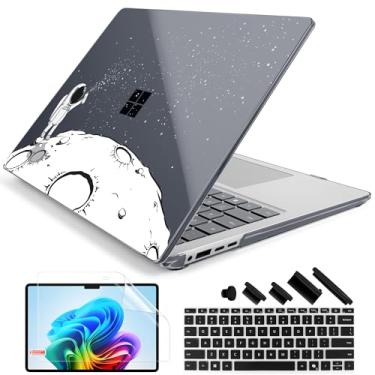 Imagem de Batianda Capa para laptop Microsoft Surface de 15 polegadas Copilot+ PC 2024 (7ª Ed) modelo 2037 capa dura durável resistente a arranhões, com capa de teclado e protetor de tela, astronauta
