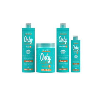 Imagem de Glatten Only Curls Shampoo e Creme de Pentear e Máscara e Leave-in