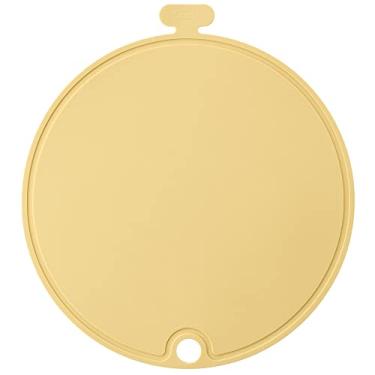 Imagem de Skater KSLM1-A Tábua de corte de silicone macio, resistente a arranhões, redonda, amarelo opaco