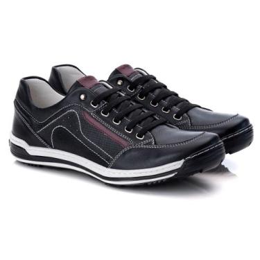 Imagem de Sapatênis Em Couro Legítimo Masculino Casual Jvmarc 3014 - Ranster , P