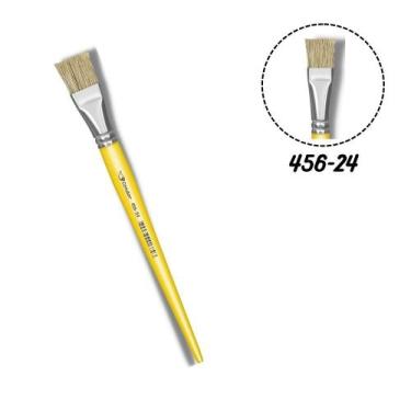 Imagem de Pincel Condor 456-24 Chato Pelo Natural Cabo Longo