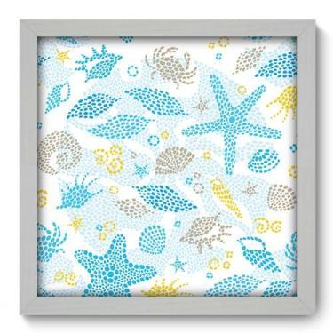 Imagem de Quadro Decorativo - Fundo do Mar - 33cm x 33cm - 067qdkb - Allodi