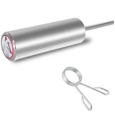 Imagem de OBALOGI Extensor de pino de pilha de peso - 10 mm e 8 mm de ajuste duplo, protege placas olímpicas, 6 âncoras magnéticas, capacidade de até 59 kg, máquina de cabo e academia doméstica (aço) (Ø 10 mm)