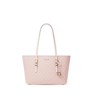 Imagem de Michael Kors Quinn Bolsa média, ferragens douradas/tonal MK Signature Coated Shill/Ballet