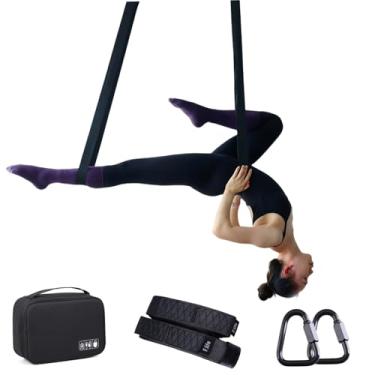 Imagem de Correia aérea Bodyloop Contortion 2 pares Delta Quick Link Rigging Hardware Safely Situations Preto (Preto 1,8 m)