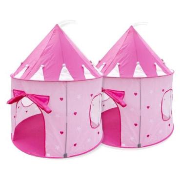 Imagem de Combo 2 Barracas Infantil Castelo Princesa Torre com Bolsa Transporte 