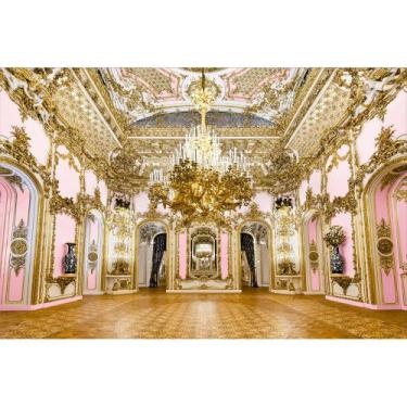 Imagem de Painel De Tecido Sublimado Realeza Rosa - Fabrika de festa, 200x160cm