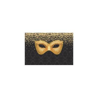 Imagem de Painel De Tecido Sublimado Baile de Máscaras Carnaval - Fabrika De Fes
