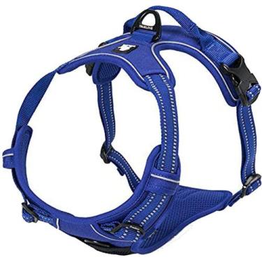 Imagem de Arnês para cães TRUE LOVE TLH5651 refletivo ajustável azul S