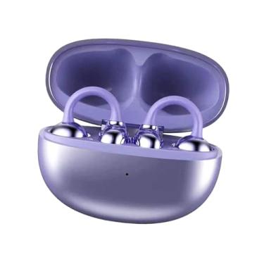 Imagem de BaotyJie Fones de ouvido esportivos com estojo de carregamento estéreo V5.4 com cancelamento de ruído para corrida e exercícios, Roxo