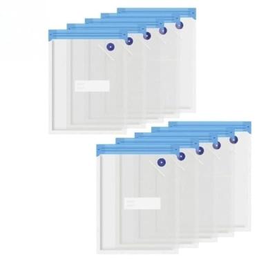 Imagem de Saco Ziplock Hermetico para Alimentos, Saquinho Ziplock com Fecho Duplo ou Ziper Slider para Armazenamento, Saco Zip Lock para Congelar Alimentos(12 SACOS M)