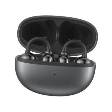 Imagem de Generic Fones de ouvido abertos com estojo de carregamento, fones de ouvido esportivos estéreo para uso diário, viagens e deslocamentos, Preto