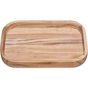Imagem de Gamela Para Churrasco Tramontina Retangular Em Madeira Teca 40x25cm