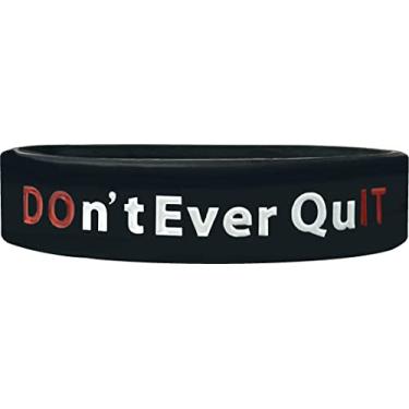 Imagem de We Keep You Motivated Pulseira motivacional de recuperação de vícios – Sobriedade e recuperação de drogas Reabilitação parar de fumar vaping lembrete motivação pulseira de borracha de silicone LLC