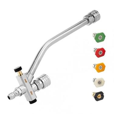 Imagem de Generic Acessório de Conector Duplo para Canhão de Espuma 5 Bicos de Pulverização Convenientes de 1/4 de Polegada para