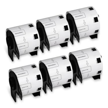 Imagem de BETCKEY - Substituição de etiqueta removível de filme para Brother DK-1209 (2-3/17.8 cm x 1-1/17.8 cm), etiqueta de endereço/código de barras pequena durável à prova d'água, compatível com impressoras
