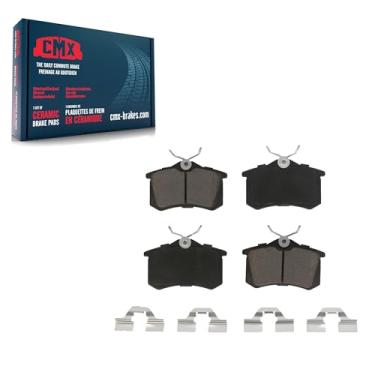 Imagem de Pastilhas de freio a disco de cerâmica traseiras CMX-D340 para Volkswagen Jetta Audi Beetle A4 Quattro TT Golf A6 Passat Corrado Allroad Scirocco S4 Quantum Peugeot 405 Renault Fluence