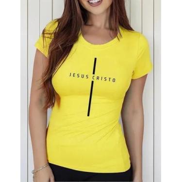 Imagem de Camiseta Camisa Algodão Feminina Masculina Adulto Gospel Evangélica Ca