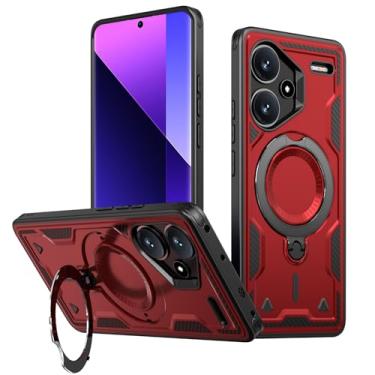Imagem de SORAKA Capa para Xiaomi Redmi Note 13 Pro+ 5G com suporte,compatível com MagSafe,Capa Redmi Note 13 Pro+ com chapa de ferro Capa resistente que absorve choques Proteção contra quedas de nível militar