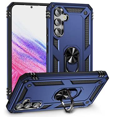 Imagem de SORAKA Capa para Samsung Galaxy A54 5G com suporte para anel Capa Slim Fit de TPU macio Capa Samsung Galaxy A54 5G com placa de metal para suporte magnético de telefone para carro