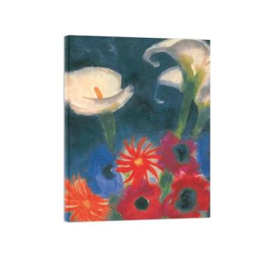 Imagem de Flores Pintura em tela Famosa Pintura Reprodução-Quadros para sala de estar-Flores 5-Pôster pronto para pendurar Tela Embrulhada 60x80cm
