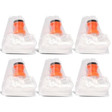 Imagem de 6 unidades de bolsa de balão vaporizador para vaporizador portátil de dígitos V0lcan0, bolsa de substituição de plástico com conjunto de substituição de balão de suporte