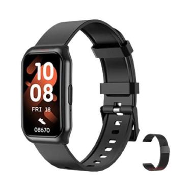 Imagem de Pulseira Inteligente Unissex À Prova D'Água Com Monitor De Chamadas Bl