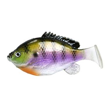 Imagem de FishLab Soft Bio Gill Weedless Swimbait 4 5/20.3 cm 1 1/56.7 g Paddle Tail- Dark Bluegill