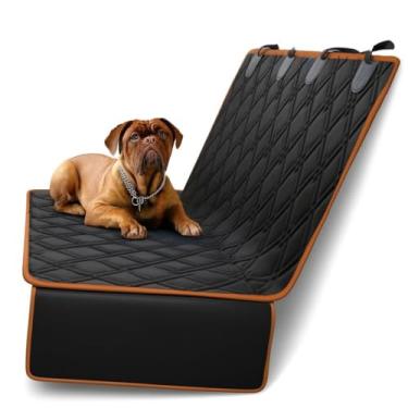 Imagem de Capa Protetora Carro Pet Impermeável para Banco de Carro Traseiro - Antiderrapante e Resistente, Capa para Cães, Gatos e Outros Pets(Laranja)