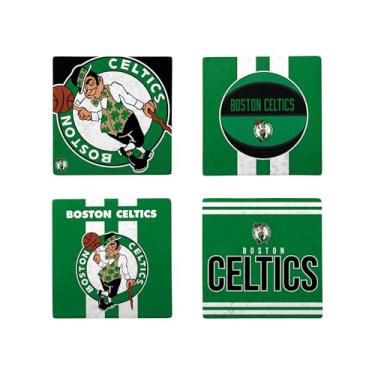 Imagem de FOCO Conjunto oficial de porta-copos NBA para bebidas e bebidas (Boston Celtics)