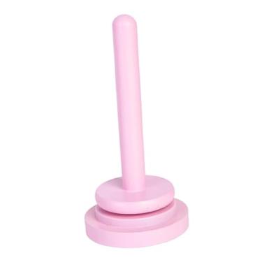 Imagem de Tachiuwa Suporte de fio de madeira, suporte de fio de lã, presente para amantes de artesanato, organizador de tricô versátil, portátil e destacável, enrolador, 1 Eixo