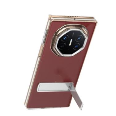 Imagem de LYJSMGZ Capa transparente para Huawei Mate XT, suporta carregamento sem fio com suporte, capa antiamarelamento, à prova de choque, ultrafina, prata, Mate XT