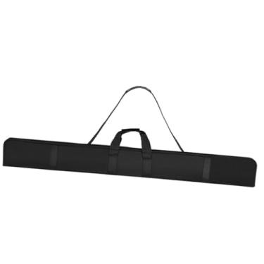 Imagem de Aymzbd Estojo para Transporte de Tacos de Sinuca, 130 Cm, 3/4 de Polegada, Alça de Ombro Ajustável, Acessórios Repelentes à água com Interior Acolchoado, Tec, Preto