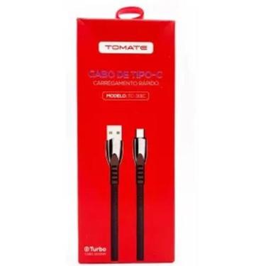 Imagem de Cabo de dados usb para type-c turbo 1.2m 4.5a tomate tc-301c - cabo de