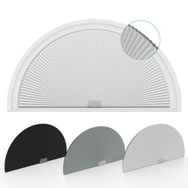Imagem de Persianas Changshade Arch Blackout Half Moon com raio de 24 cm