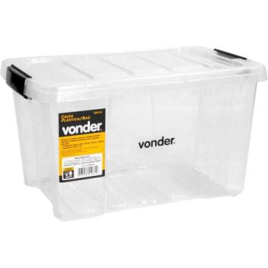 Imagem de Caixa Plastica Baú Transparente CBV015 Vonder