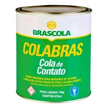 Imagem de Adesivo Cola De Contato Sapateiro Colabras 750g Madeira Espuma Tecido 