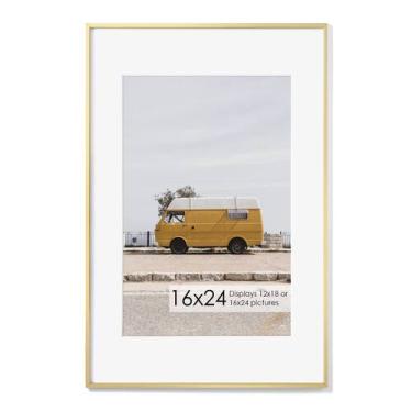 Imagem de Porta-retratos Fun Memories 16x24 cm Dourado para foto de 12x18 cm