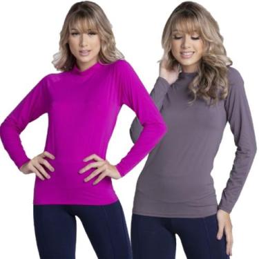 Imagem de KIT 2 Blusa Térmica Proteção UV Poliamida Bella Fiore Manga Longa Segu